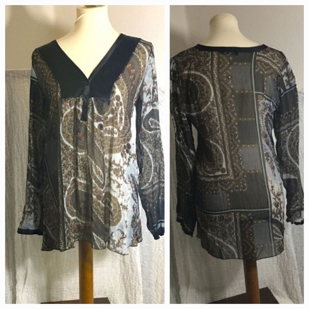 Vie Nocturne Long Sleeve Top Size M